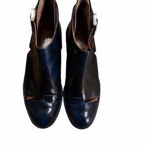 Jeffrey Campbell flamel cutout Black Ankle Boots